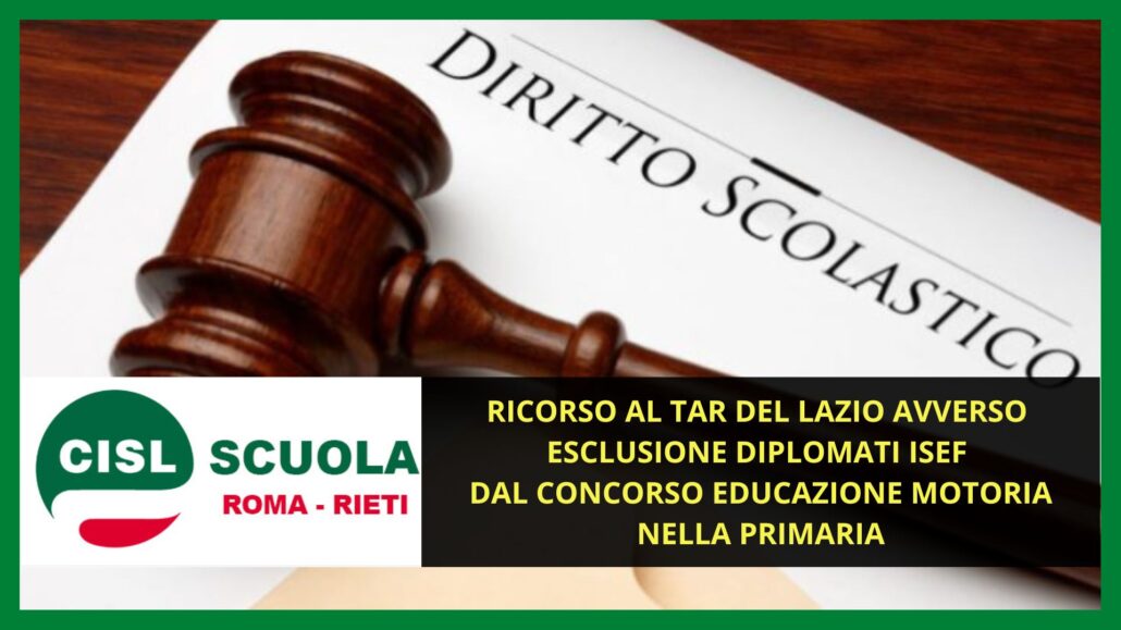 IMPORTANTE! RICORSO AL TAR DEL LAZIO AVVERSO ESCLUSIONE DIPLOMATI